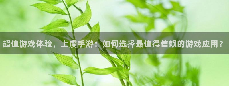 大神28官网下载：超值游戏体验，上虞手游：如何选择最值得信赖